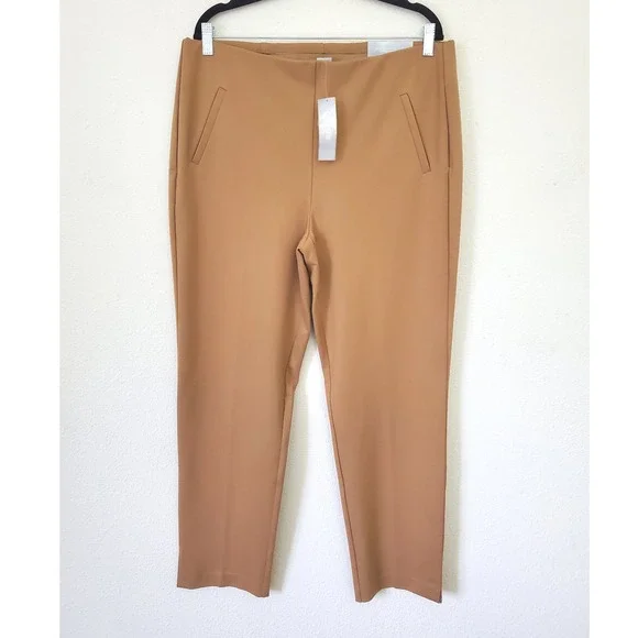Chico's 2.5 So Slimming 360 Juliet Slim Leg Pants Camel Tan US 14 NWT Ponte - Picture 10 of 10